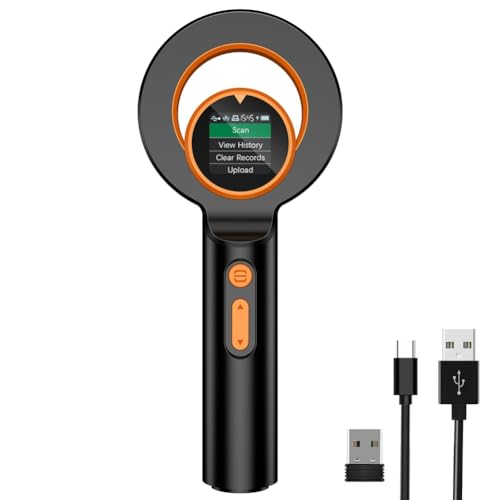 Bamberg Bluetooth-Mikrochip-Lesegerät für Haustiere, 3-In-1 (2,4 GHz Kabellos + Bluetooth + USB) Universeller Mikrochip-Tag-Lesescanner für Tiere, Q40 von Bamberg