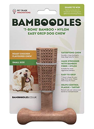 Bamboodles T-Bone Hunde-Kauspielzeug für die aggressivsten Kauer, kleines Huhn von Bamboodles