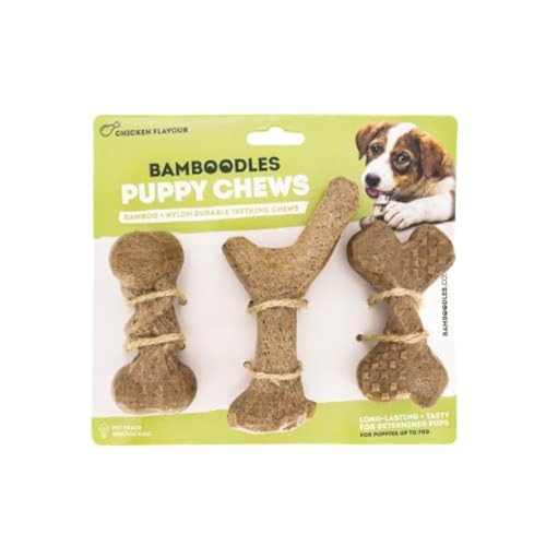 Bamboodles MDC Puppy Huhn für Aggressive kleine Kauer, 3 Stück von Bamboodles