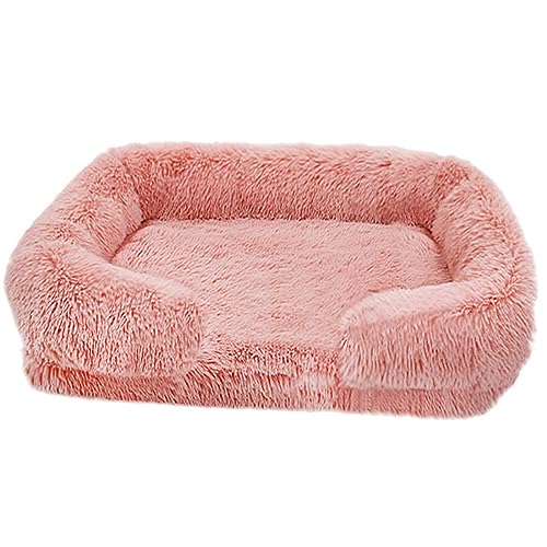 BangDon Rechteckiges waschbares, abnehmbares Hundebett mit weichem, gemütlichem Plüsch, atmungsaktiv, Katzensofa, Hundebett für kleine, mittelgroße und große Haustiermatte (2XL (120 x 80 x 20), von BangDon