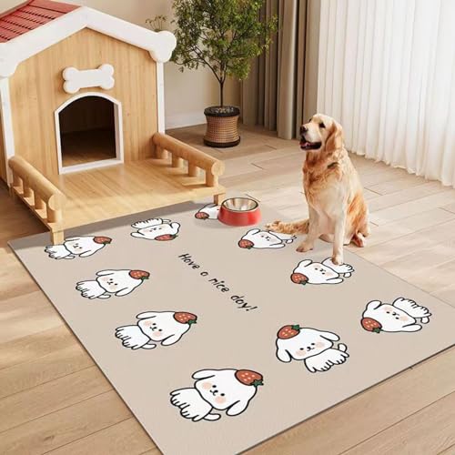 Stickfigur-bedruckte Welpen-Trainingspads, wasserdicht und kratzfest, Katzenfuttermatte, Töpfchen, Whelping Pad für kleine Hunde, Hasen, Katzen (Stil 3,60 x 120 cm) von BangDon