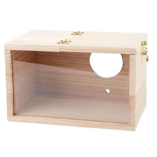 Banziaju SCAKEET Nest, SLAKEET Nesting Box 5.9X5.9X11.6 Holz -Sichtweite Nest mit transparentem Betrachtungswand von Banziaju