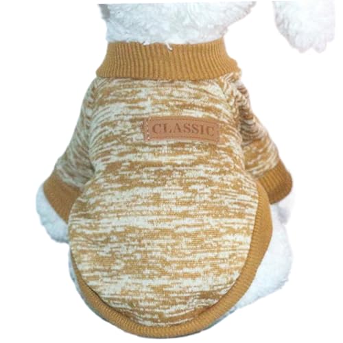 Banziaju Kleine Hundetweatern, weiche Bequeme, verdickende Hundetweaters, klassischer elastischer Pullover Hund warme Kleidung für 4,5 kg Hunde, Winter, kleine Hundpullover, Welpenpullover von Banziaju