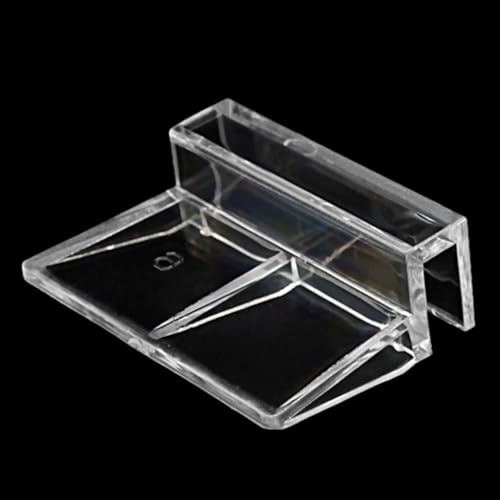 Acryl-Abdeckclips für Aquarien, 6 mm/8 mm/10 mm, für Fische für Aquarien, transparent, Universal-Deckel-Clips für randlose Aquarien, Halterung, Klemmständer, Aquariumzubehör, Deckelabdeckungshalter, von BaoFufc