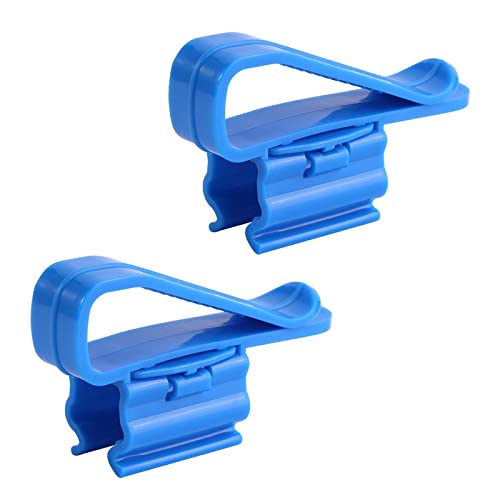 BaoFufc 2 Stück für Tankschlauchhalter, Wasserrohrschelle Clip, verstellbar, Aquariumzubehör, Schläuche, Halter, Clips, Aquariumschlauchhalter, Blau von BaoFufc