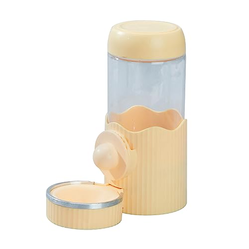 BaoFufc 500 ml Hamster-Wasserspender-Flasche für Kleintiere, Hamster, Futterbehälter, Haustier-Trinkflaschen, Trinkflasche, Gelb von BaoFufc