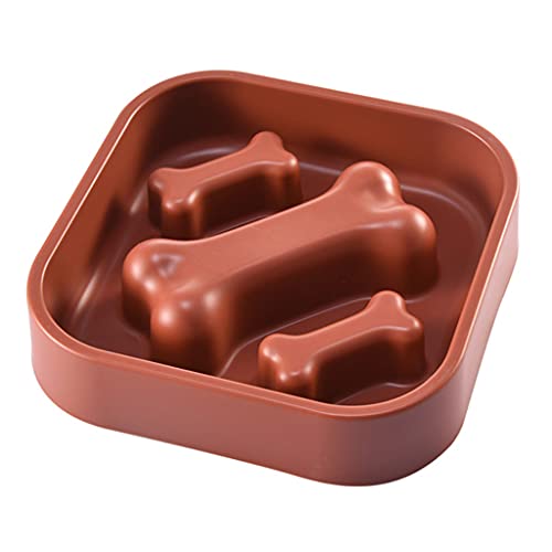 BaoFufc Fun Bowls Slow Feeder Slow Feeder Slow Dog Bowl Avoid Choking Dogs Stop Bloat Dishes Slow Eating Pet Bowl Easy Clean Anti-Skid Dog Slow Feeder Bowl Small Largeg Breed, Red von BaoFufc