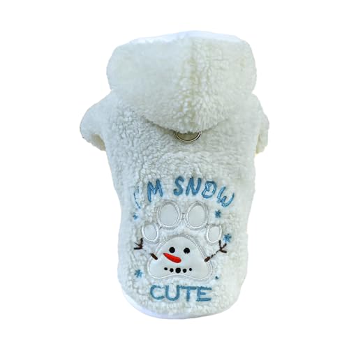 BaoFufc Hunde-Kapuzenpullover für kleine und große Hunde, Weihnachtsmantel, Welpenbekleidung, Pullover, Welpen-Pyjama, Weihnachtsthema, kleine Hundemäntel für den Winter mit Kapuze BaoFufc Hunde-Kapuzenpullover für kleine und große Hunde, Weihnachtsmantel, Welpenbekleidung, Pullover, Welpen-Pyjama, Weihnachtsthema, kleine Hundemäntel für den Winter mit Kapuze von BaoFufc