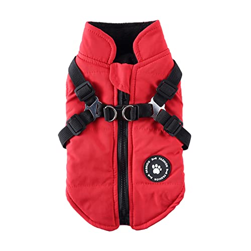 BaoFufc Hundemantel mit D-Hundeweste für Spaziergänge, Winter, Haustier-Hundekleidung, Haustier-Hundemantel, Hundekleidung, Winter, warmer Hundemantel von BaoFufc