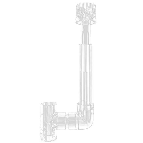 BaoFufc Transparenter Aquarium-Skimmer mit transparenter Rohr-Drehfläche, Zuflüsse und Abflüsse, Wasser-Pflanzentankfilter, Öl-Flim-Entferner von BaoFufc