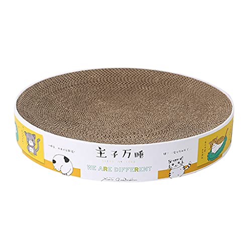 BaoFufc für Katzenkratzer Karton für Indoor Katzen Runde Kratzschale geeignet für kleine große Katzen für Möbel für Pr Cat Scratcher Bowl Bett groß für Indoor Katzen von BaoFufc