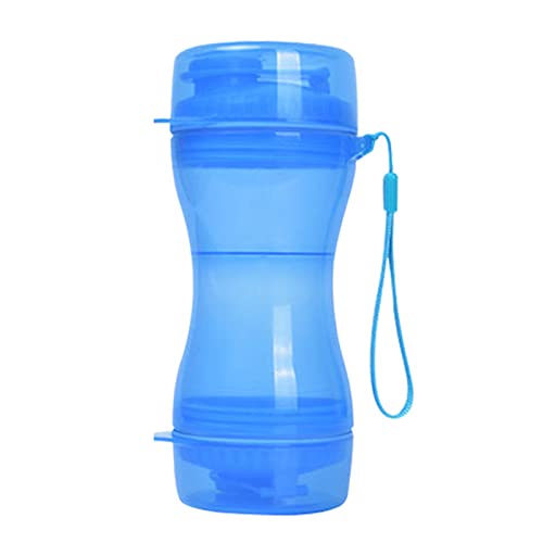 Hunde-Wasserflasche, tragbar, 330 ml, Reise-Wasserspender für Haustiere, mit 280 ml Futternapf zum Spazierengehen, auslaufsicher, für Katzen und Welpen, Wasserflaschen, Spender, tragbarer Napf und von BaoFufc