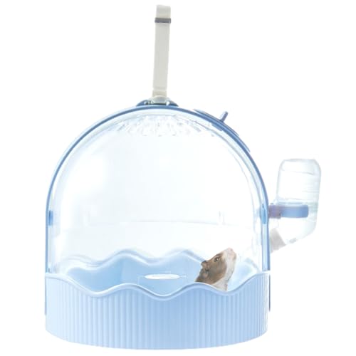 Transportkäfig für Haustiere, tragbar, für Hamster, Vögel, für unterwegs, Outdoor-Reisen, Haustier-Hamsterkäfig mit Wasserflasche, tragbarer Hamster-Käfig mit Wasserflasche, Hamsterreisen von BaoFufc