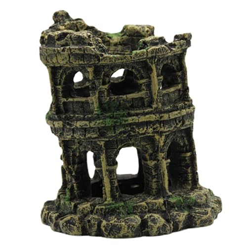 Baoblaze Aquarium Dekoriert Fische Tank Dekoration Ruinen Dekorative Betta Verstecken Fische Tank Landschaft Ornament für Aquarium Fische Tank von Baoblaze