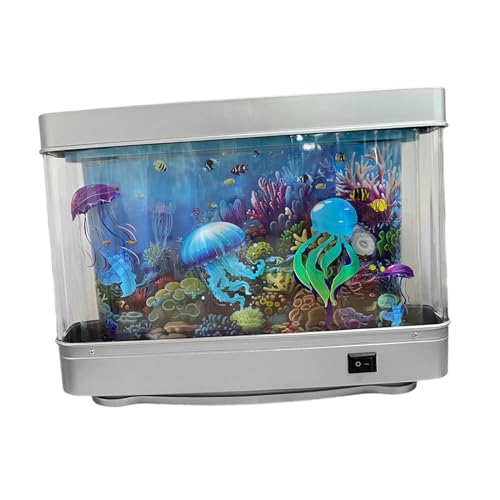 Baoblaze Aquarium-Lampe, tropisches Nachtlicht, Bunte Dekoration, künstliche Tropische Landschaftslampe für Büro, Innenbereich, Schlafzimmer, Zuhause von Baoblaze