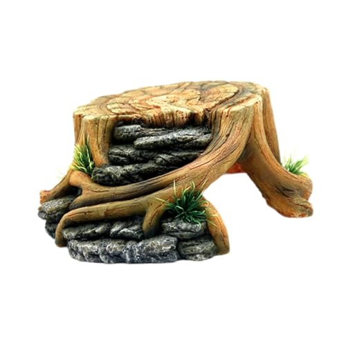 Baoblaze Aquarium-Versteck, Sonnenbereich, dekorative Landschaftsdekoration, Aquarium-Dekoration für Frösche, Eidechsen, Amphibien, 23cmx22cmx9cm von Baoblaze