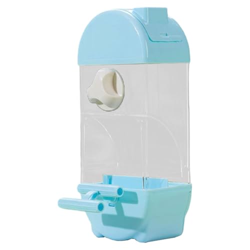 Baoblaze Automatische Vogelfutterleiter -Lebensmittelbehälter Stabiler, durchlaufsicheres Zubehör für kleine und mittlere Vögel Shotet, Blau von Baoblaze