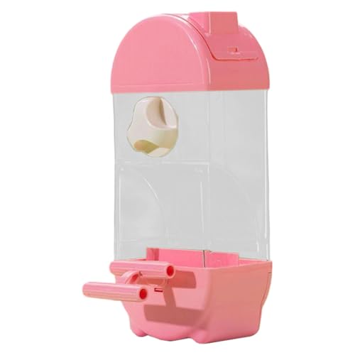 Baoblaze Automatische Vogelfutterleiter -Lebensmittelbehälter Stabiler, durchlaufsicheres Zubehör für kleine und mittlere Vögel Shotet, Rosa von Baoblaze