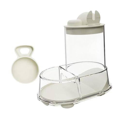 Baoblaze Automatischer Hamster -Feeder -Autospender Transparent Leichtes Anti -Schlupf -Fütterungsstation Fütterungsschale für Meerschweinchen Kaninchen, Weiß von Baoblaze