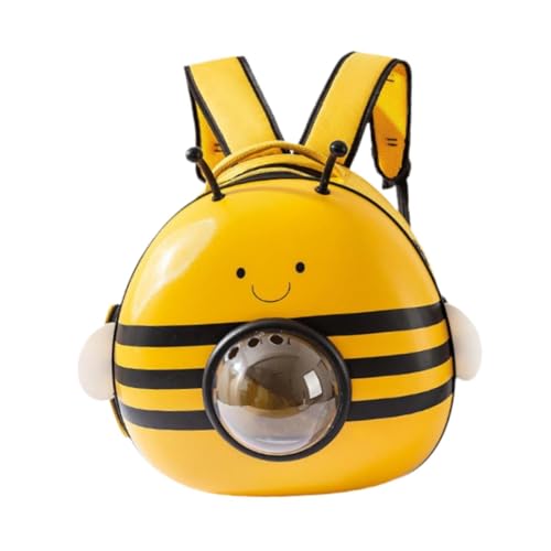 Baoblaze Bee Cats Rucksackträger Hundereisetasche Leichte verstellbare Riemen Outdoor Haustiertasche Haustierbedarf Rucksack für die Reise, L von Baoblaze