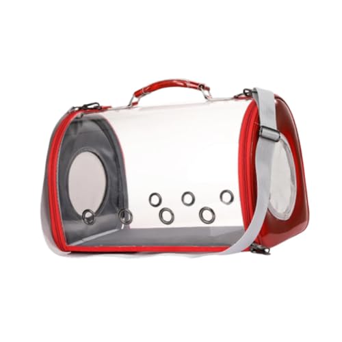 Baoblaze Cat Carrier Transport Carrier Tragbares komfortable Handtasche Tasche Transporttasche atmungsaktiv für Camping -Wandern nach draußen, Rot von Baoblaze