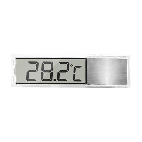 Baoblaze Digitales Aquarium-Thermometer, Aquarium-Temperaturmessgerät, Temperaturanzeige für Aquarium, Wassertank, Schildkrötentank, Silber von Baoblaze