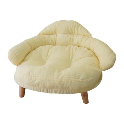 Baoblaze Erhöhtes Katzensofa, Schlafbett für Haustiere, Haustiermöbel, atmungsaktiver Holzrahmen, Haustiercouch, Liege für alle Rassen, Hauskatzen, kleine, XL von Baoblaze