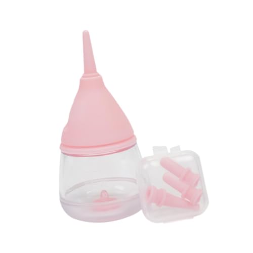 Baoblaze Flaschenfütterungsset für Kätzchen, auswechselbare Sauger, Tierbedarf, Futterspender für Haustiere, 35 ml, Milchflasche für Kleintiere, Trinken, Rosa von Baoblaze