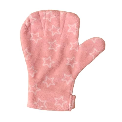 Baoblaze Hamster Handschuh Animal Handling Handschuh Mehrzweck bequem atmungsaktiv für Ratten Shotes -Rennmäuse kleine Tiere Zuckergleiter, Rosa Stern von Baoblaze