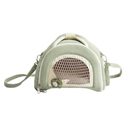 Baoblaze Hamster-Tragetasche, Haustier-Außentasche, Meerschweinchen-Tragetasche, kleine Eichhörnchen-Reisehandtasche für Mäuse, Ratten, kleine Tiere, Frettchen, Grün von Baoblaze