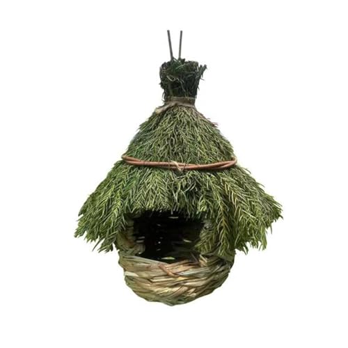 Baoblaze Hanging Vögel Käfigbeutel Beutel Bequeme handgewebte Vogelhaus Lebensraum für Gartengarten Outdoor Dekoration von Baoblaze