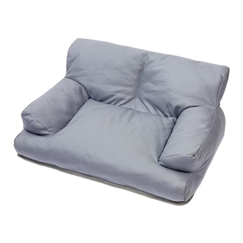 Baoblaze Haustier-, Katzenschlafsofa, wasserdicht, modern, PU, weich, bequem, Haustiercouch, Haustier-Couch, Liege für Kätzchen, kleine Hunde, grau von Baoblaze