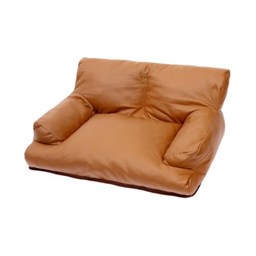 Baoblaze Haustier-Couch-Zwinger, wasserdicht, warm, modisch, gemütlich, zum Spielen, tragbar, Katzenbett aus PU-, für Welpen, kleine und mittelgroße, 50x40cx22cm von Baoblaze