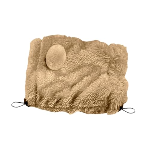 Baoblaze Haustier Hund Winter warme Mütze Ohr Wrap Kostüm Lärmschutz Hund Ohren Abdeckung Ohren Hoodie für Kätzchen mittlere bis große Hunde Haustiere Katze, Khaki L von Baoblaze