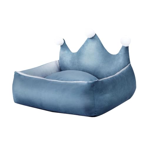 Baoblaze Haustier-Katzen-Hundebett, Hundesofa, Bettcouch, gemütliche Hundehütte, waschbare Katzenbetten für Hauskatzen, Haustier-Schlafbett für große, Blau, S von Baoblaze