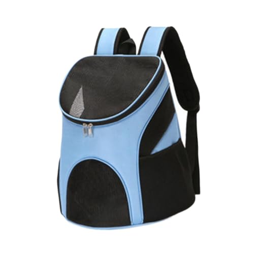 Baoblaze Haustier Rucksack Carrier Pet Carrier Bag Cat Carriertasche tragbar mit Maschenlüftung für Kätzchen Wanderung Reisen im Freien, Hellblau von Baoblaze