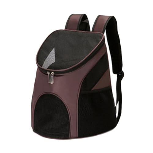 Baoblaze Haustier Rucksack Carrier Pet Carrier Bag Cat Carriertasche tragbar mit Maschenlüftung für Kätzchen Wanderung Reisen im Freien, Kaffee von Baoblaze