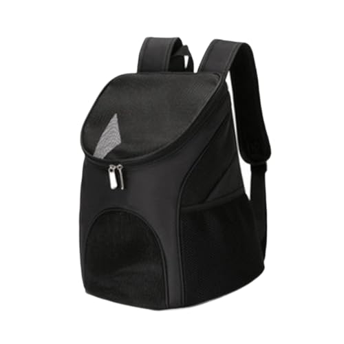 Baoblaze Haustier Rucksack Carrier Pet Carrier Bag Cat Carriertasche tragbar mit Maschenlüftung für Kätzchen Wanderung Reisen im Freien, Schwarz von Baoblaze