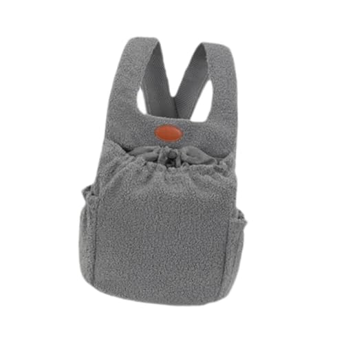 Baoblaze Haustier-Tragerucksack, Hunde-Brusttasche, Reisetasche, Neuheit, atmungsaktiv, tragbar, Haustier-Tragetasche, Katzen-Tragetasche für Spaziergänge im, Grau von Baoblaze