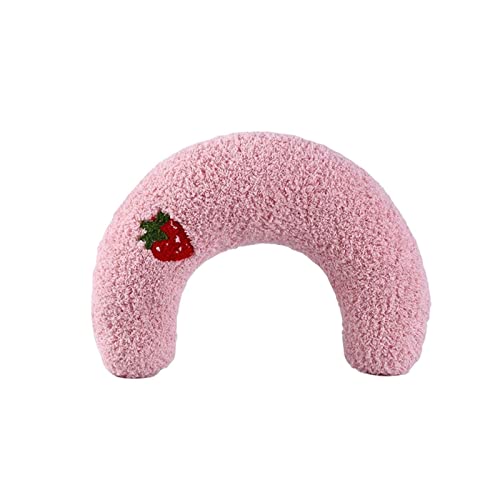 Baoblaze Haustiere Nackenkissen Matte Gefülltes Kauspielzeug Bettkissen Kissen Interaktives Spielzeug Cuddle Schlafkissen für kleine mittelgroße Hunde, ROSA von Baoblaze