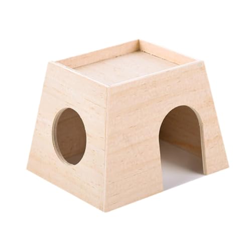 Baoblaze Holzhaus für Hamster Und Kleintiere, Käfigzubehör für Mäuse Und Ratten, Stil A von Baoblaze