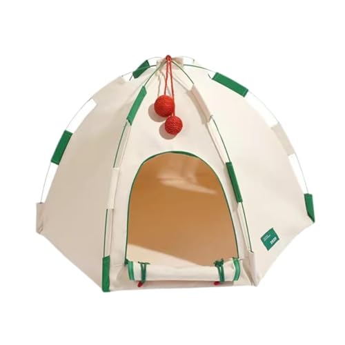 Baoblaze Hundebett, Tipi, Haustiere, Tipi, Haustierzubehör, tragbares, wasserdichtes Kätzchenzelt, Katzenhaus für Kleintiere, Kätzchen, kleine Hunde, Strand, Ohne Polster von Baoblaze