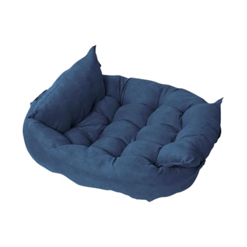 Baoblaze Hundebett, faltbares Haustier-Schlafbett, weiches Haustierkissen, warmes Hundebett, Haustiermatte, Welpen-/Kätzchennest für kleine und mittelgroße, tiefes Blau von Baoblaze