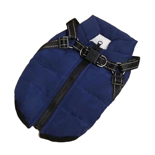 Baoblaze Hundemantel, kleine Hundekleidung, Hundebekleidung, Kostüm, Outdoor-Sport, verdickter weicher Schutz, Fleece-Hundejacke, Weste für Hunde bei kaltem, blau M von Baoblaze