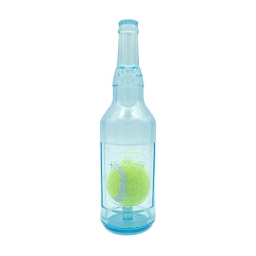 Baoblaze Hundespielzeug in Form Einer Wasserflasche, Hundespielzeug, interaktives Apportierspielzeug, süßes quietschendes Hundespielzeug für Aggressive Kauer, Blau, L von Baoblaze