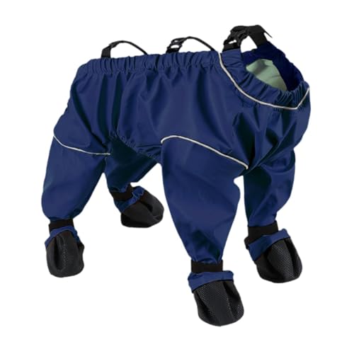 Baoblaze Hundestiefel mit Hosenträgern, Anti-Schmutz-Hose, wasserdicht, schützende, Flexible Hundeschuhe, Hunderegenstiefel zum Laufen und Spazierengehen, alle, M von Baoblaze