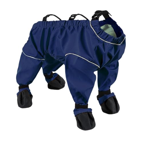 Baoblaze Hundestiefel mit Hosenträgern, Anti-Schmutz-Hose, wasserdicht, schützende, Flexible Hundeschuhe, Hunderegenstiefel zum Laufen und Spazierengehen, alle, Xs von Baoblaze