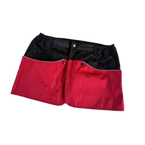 Baoblaze Hundetraining Schürze mit Taschen, LIGT -Gewicht für Trainingsaktivitäten im Freien, die Schürze wasserdichte Hundetrainingshorts servieren, Rot XL von Baoblaze