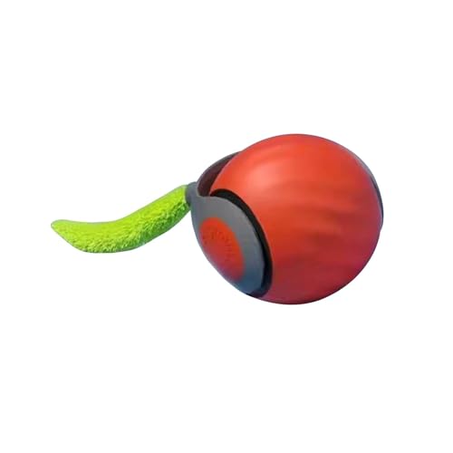 Baoblaze Interaktiver Katzenspielzeugball, automatisches Katzenspielzeug, Leichter, intelligenter, Verstellbarer, beweglicher Ball, rollender Ball zum Jagen, Orange von Baoblaze