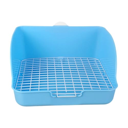 Baoblaze Kaninchentoilette für Käfig, Käfigtoilette, Einstreubox, Anti-Spritz-Ecktoilette, Haustiertoilette für Meerschweinchen, Kleintiere, Blau Baoblaze Kaninchentoilette für Käfig, Käfigtoilette, Einstreubox, Anti-Spritz-Ecktoilette, Haustiertoilette für Meerschweinchen, Kleintiere, Blau von Baoblaze